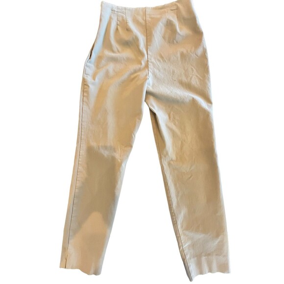 Time &Tru Casual Crop Capri Pants Lot of 2 Womens Size 10 Black and dark beige - Picture 3 of 7